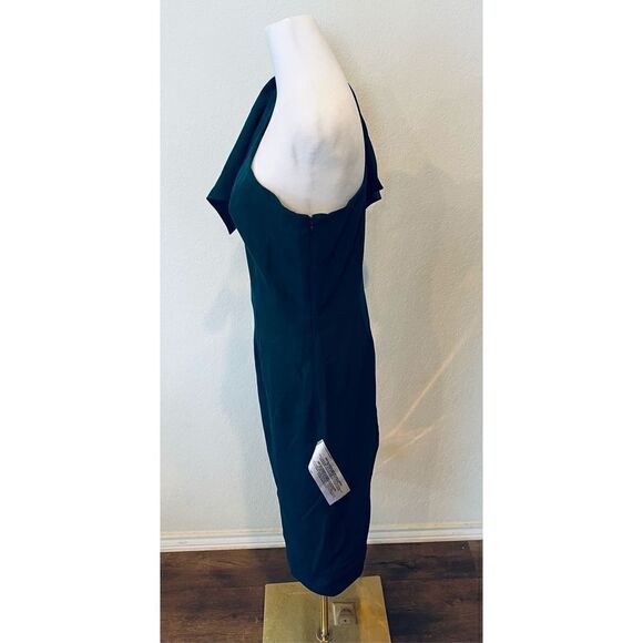 Dress the Population Women's Tiffany One Shoulder Bow Detail Midi - Picture 3 of 8